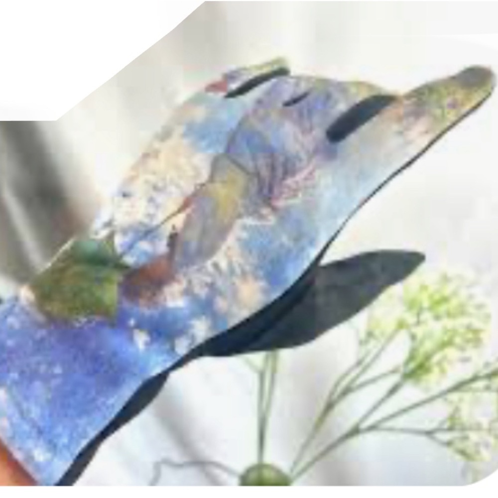Fine Art Inspired Starry Night Van Gogh & Monet Madam Touch Screen Blue or Green - Picture 6 of 13
